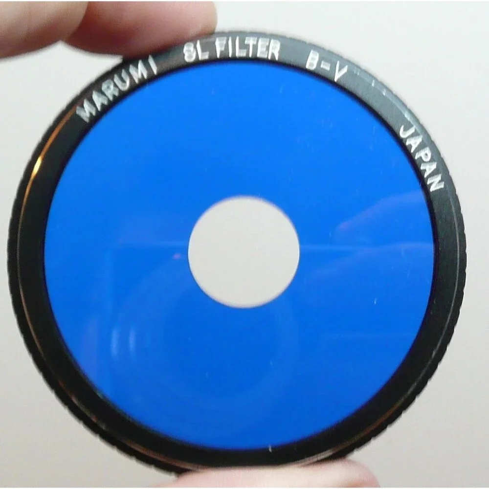 Lot 2 Marumi SL Camera Lens Filter M&M Blue Spot & Polorizor Japan